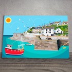 Ceramic Picture Tile Plaque "Porthleven 2" by Katie Pearson Boxed 30cm x 20cm