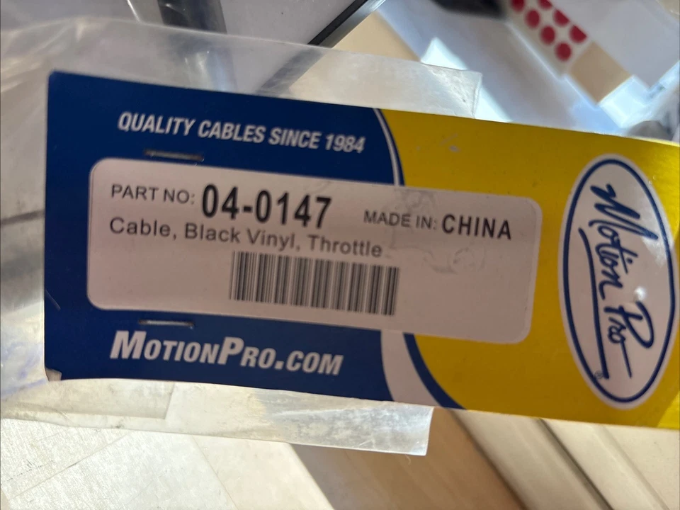 Motion Pro Black Vinyl Throttle Cable 04-0147 (MP04-147) for Suzuki - Image 2 of 2