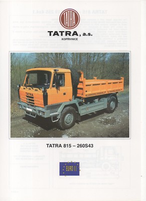 Tatra T815-260S43 (Made in Czech) _1997 Brochure / Brochure 