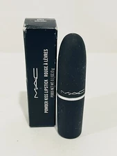 MAC Cosmetics Powder Kiss Lipstick Style Shocked #303 Clean Red Orange 3g/.10oz