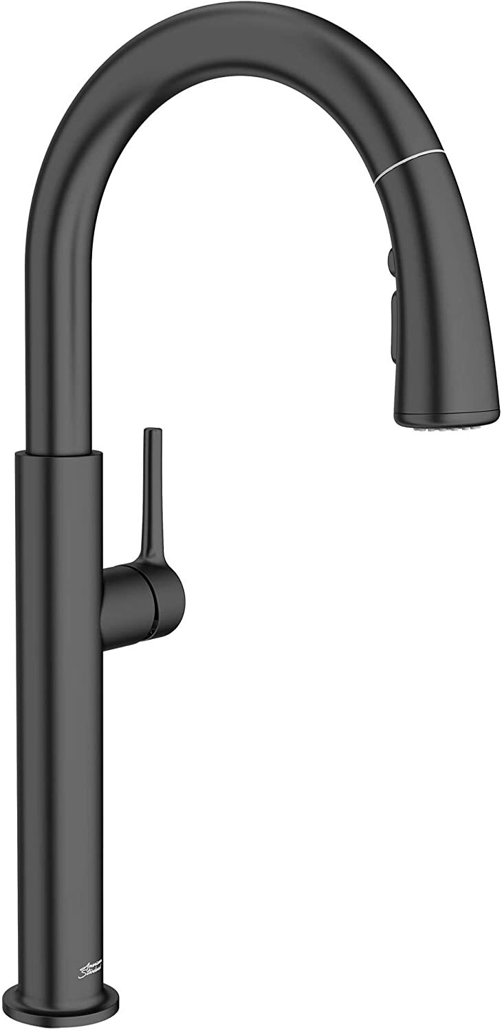 American Standard 4803300.243 Studio S Pull-Down Kitchen Faucet, Matte Black