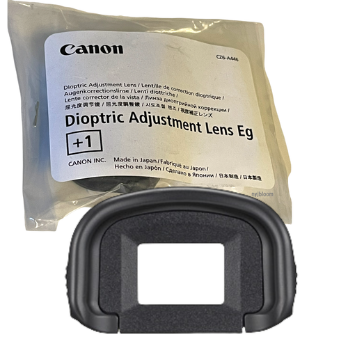 New Canon Dioptric Adjustment Lens EG (+1) for Select Canon EOS Cameras