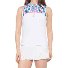 Kyodan Golf Mock Collar Top - UPF 50, Sleeveless Small NWT