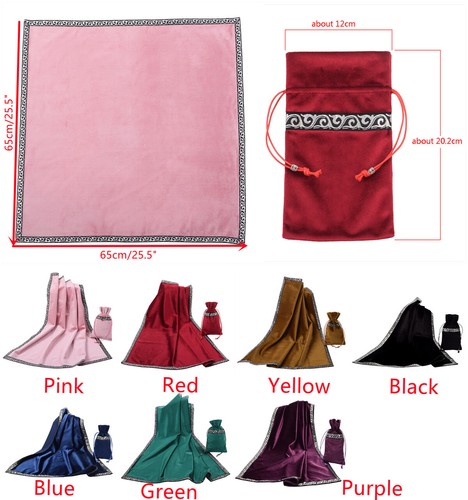 Wicca Tablecloth Altar Tarot Table Cloth Divination Wicca Pagan Tapestry Altar - Picture 2 of 27