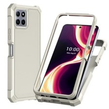Boost Mobile Celero 5G PLUS 2023 - Hard Rubber Edge Protection Hybrid Armor Case