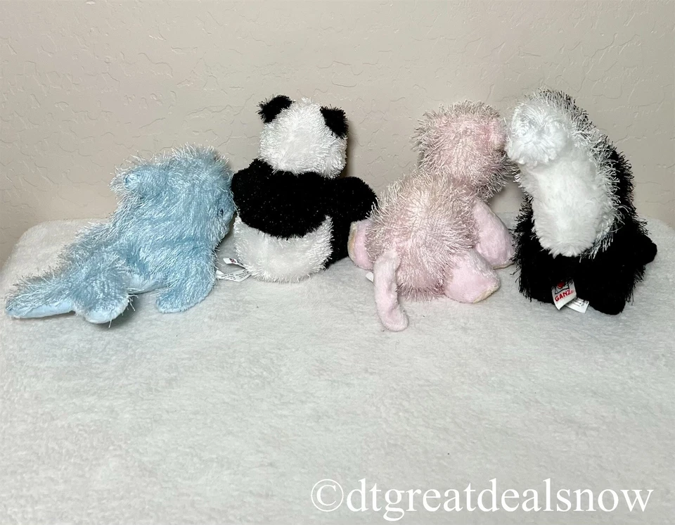 Webkinz Plush Lot of 4 Panda Blue Whale Pig Skunk No Code - Image 4 of 4