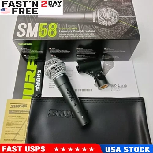 NEW SHURE SM58S Dynamic Vocal Microphone With On/Off Switch USPS FAST Shipping
