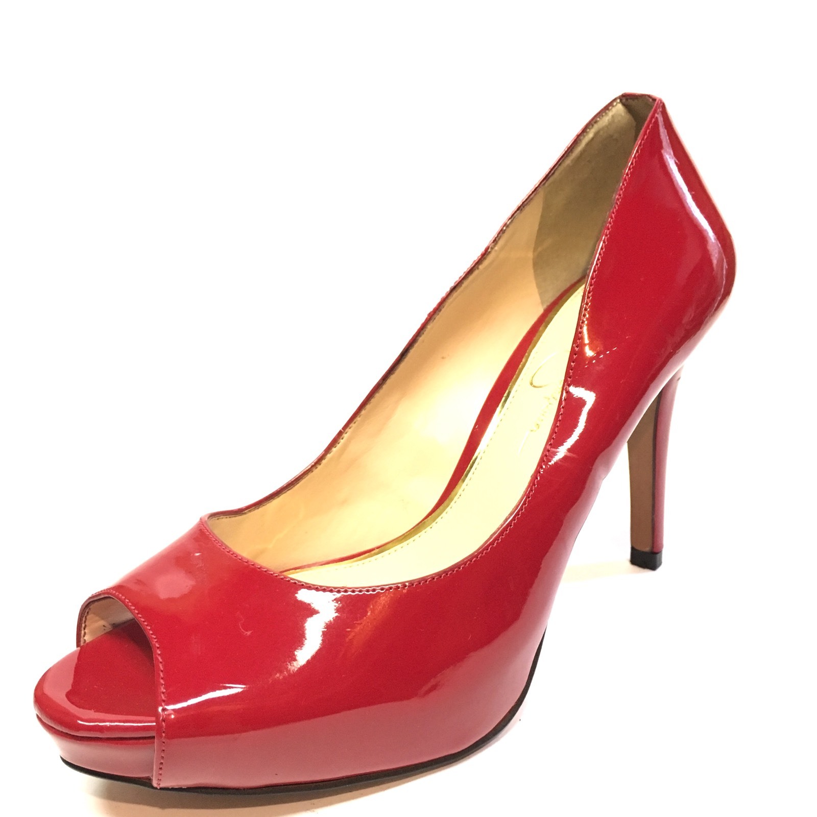 jessica simpson red patent leather pumps