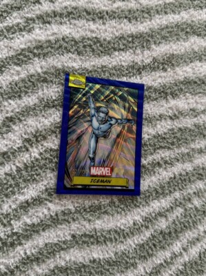 2024 Topps Marvel Chrome #84 Iceman Blue Wave Refractor 027/150