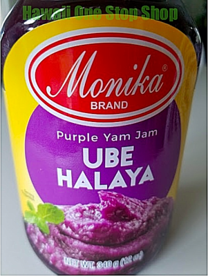 3 UBE HALAYA Purple Yam Jam Spread Monika Brand LOT 3 -12oz jars
