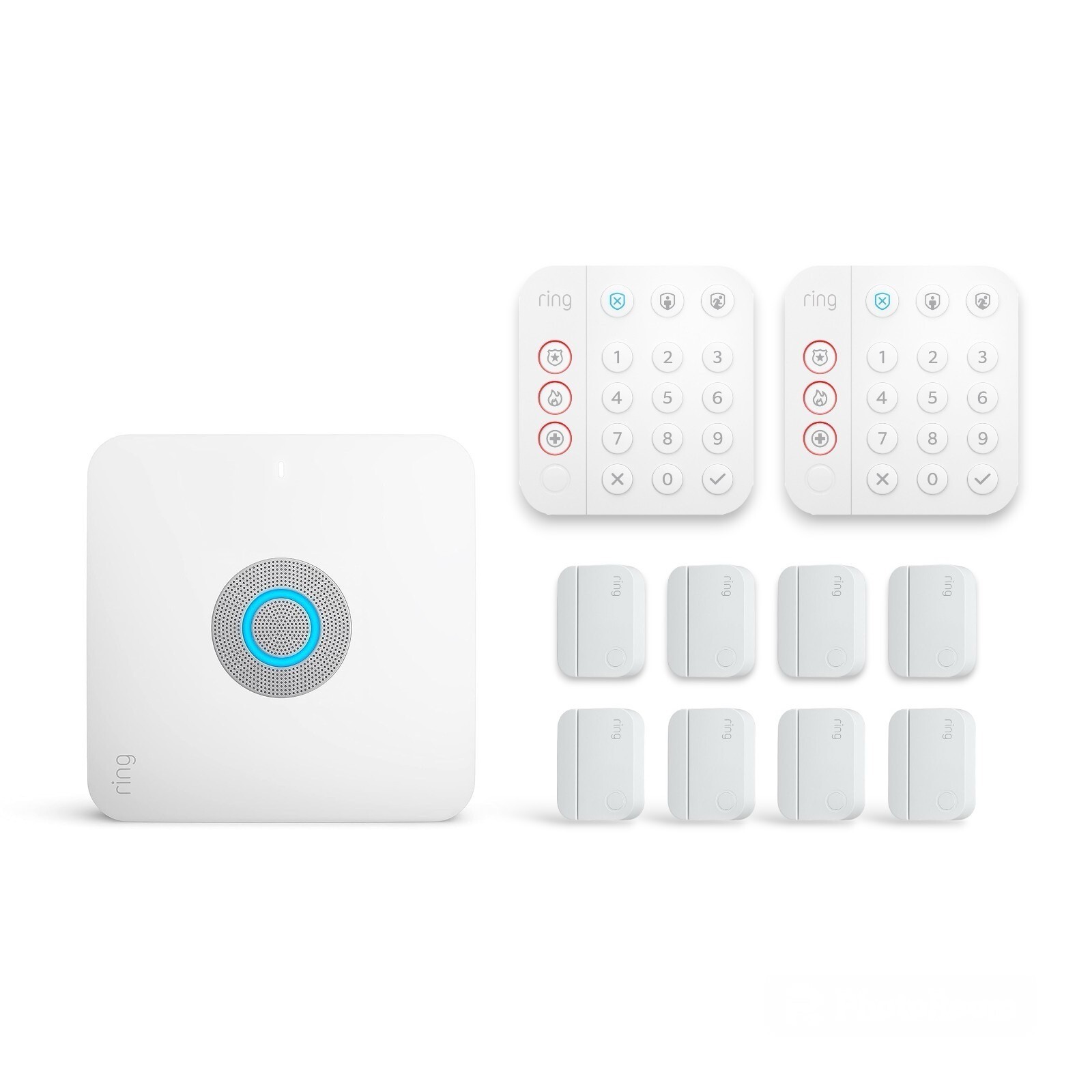 Ring Alarm eero Pro WiFi 6 Home Security System with 2 Keypa