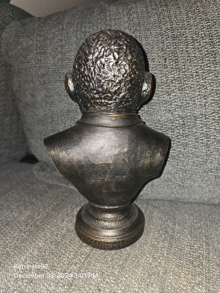 Busto de gorila adorno estatua estatuilla jardín oficina decoración escultura bronce salvaje Foto 2 de 4