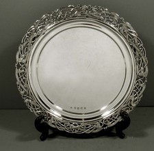 Irish Sterling Silver Celtic Dragon Tray 1966 COMMEMORATIVE MARK