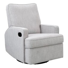 Obaby Madison Swivel Glider Recliner Chair - Pebble - Baby Feeding & Nursing
