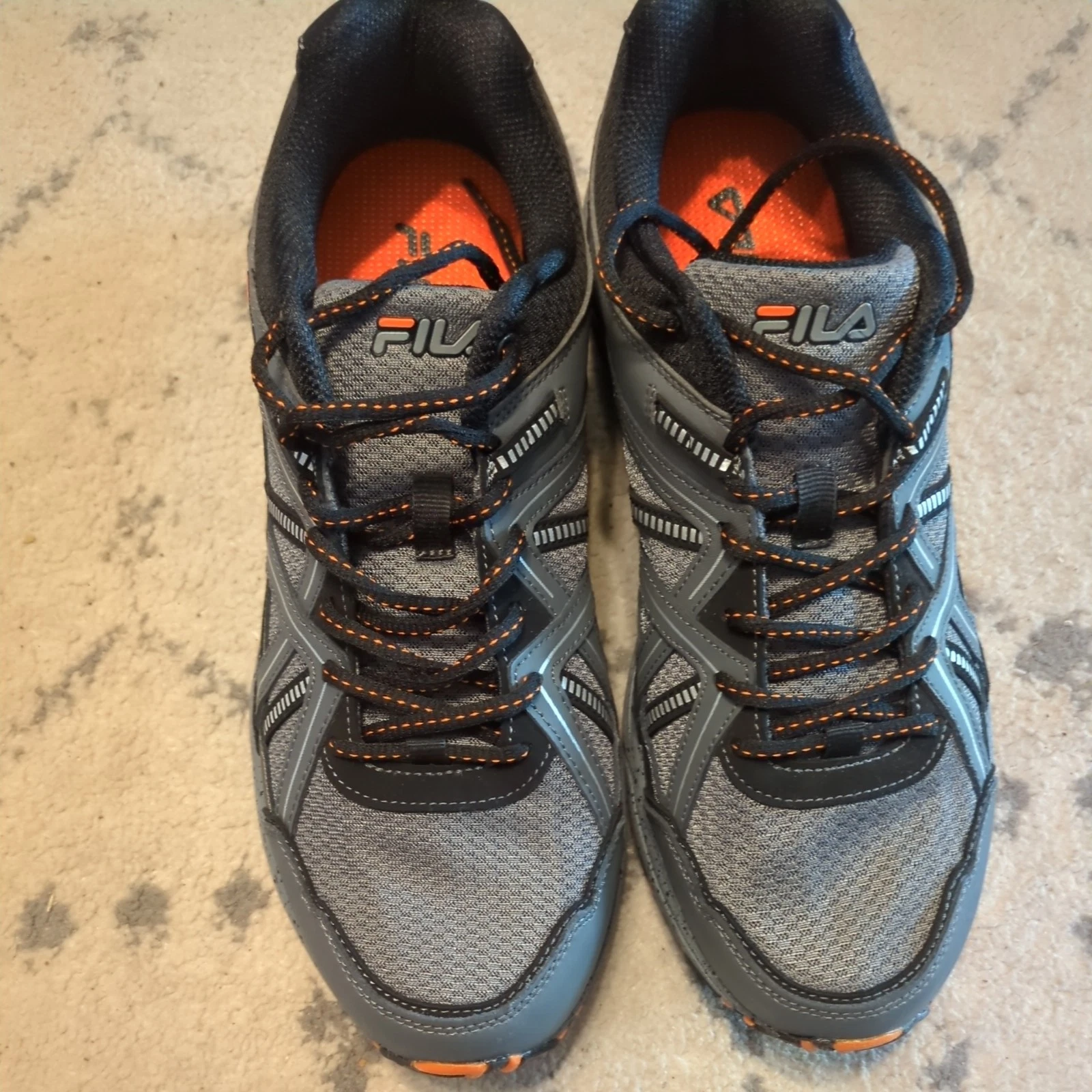 New! Mens Fila Ascente Trail Running Sneakers Shoes - Wide - Castlerock
