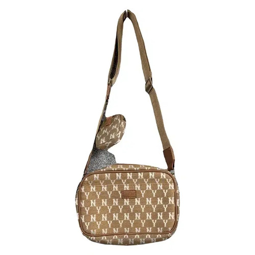 MLB Beige Pattern Crossbody Bag by MLB