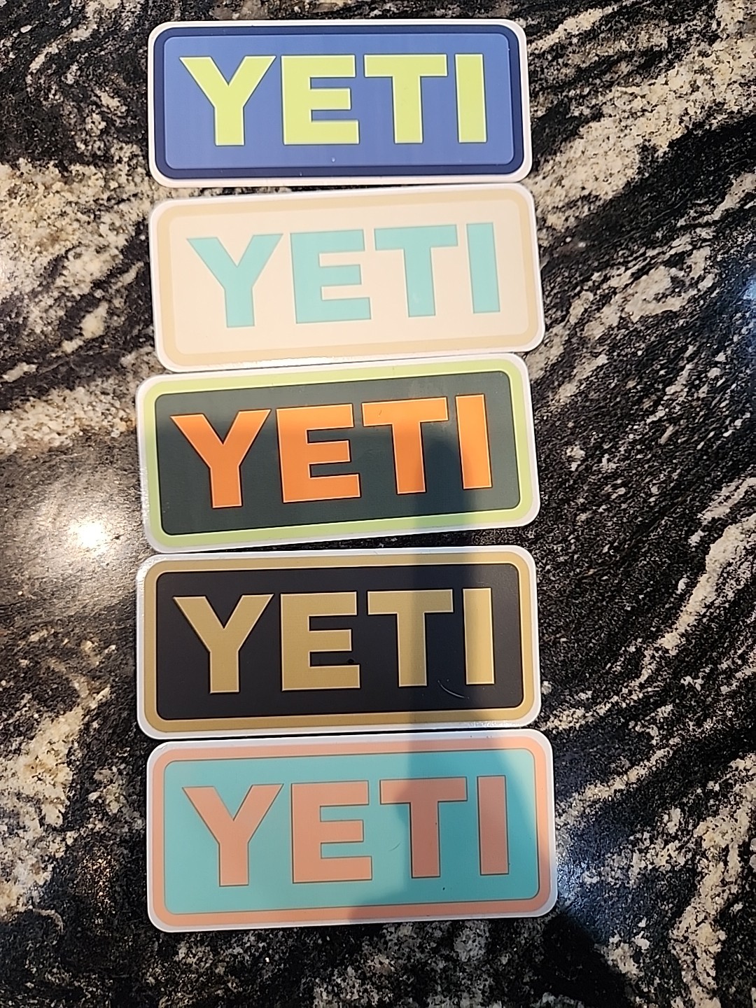 5 Yeti Stickers Bulk Pack - Premium Vinyl Decals