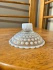 Anchor Hocking Moonstone Opalescent Hobnail Candle Holder Vintage
