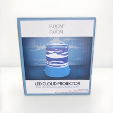 LED CLOUD PROJECTOR Portable Projector Battery Operated NWT Blue White