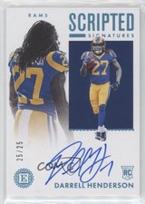 2019 Encased Scripted Signatures Sapphire 25/25 Darrell Henderson Auto w6z
