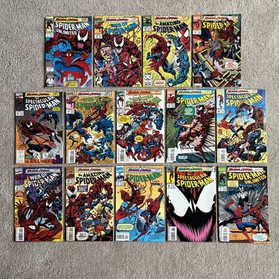1993 Maximum Carnage #1-14 Marvel Comics Complete Set Spider-Man Venom