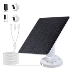 Solar Panel for Ring Camera Outdoor Wireless, 5W Fast Charging Compatible