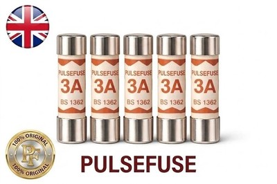 Pulsefuse  | 3A Stecksicherungen BS1362 Keramikkartusche 6,3x25mm UK Netzsicherung 240V