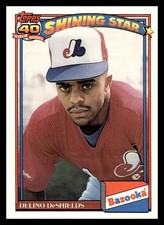 1991 Topps Bazooka Shining Stars #14 Delino DeShields Montreal Expos