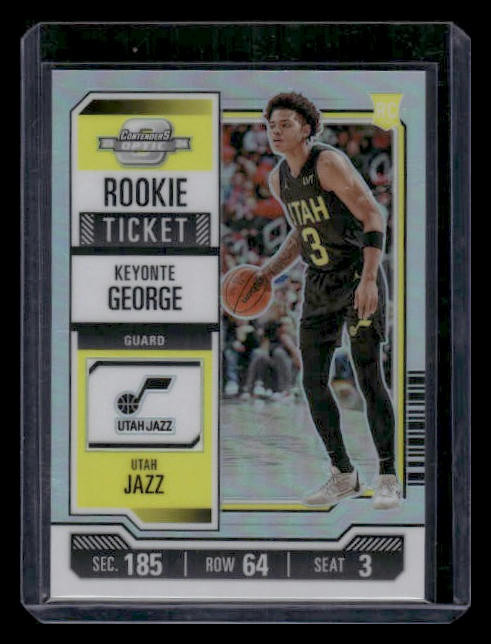 2023-24 Panini Contenders Optic #5 Keyonte George Rookie Silver Jazz