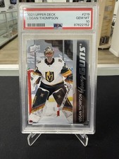 2021-22 Upper Deck Young Guns LOGAN THOMPSON #219 PSA 10