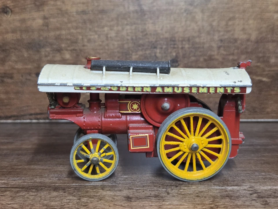 Vagón de vapor Matchbox Lesney Modern Amusements años 60 modelo de metal fundido a presión Foto 2 de 4