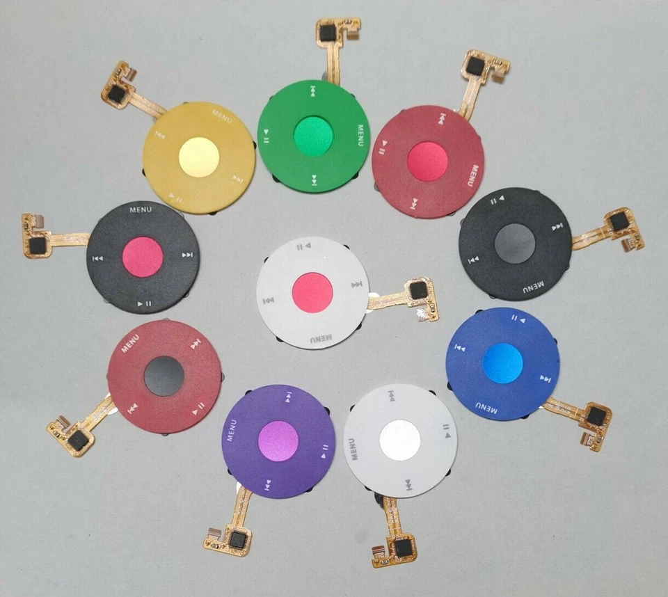 NUEVO Kit de repuesto de cubierta frontal y rueda Click y punto para iPod Classic 6ª/7ª generación Foto 4 de 4