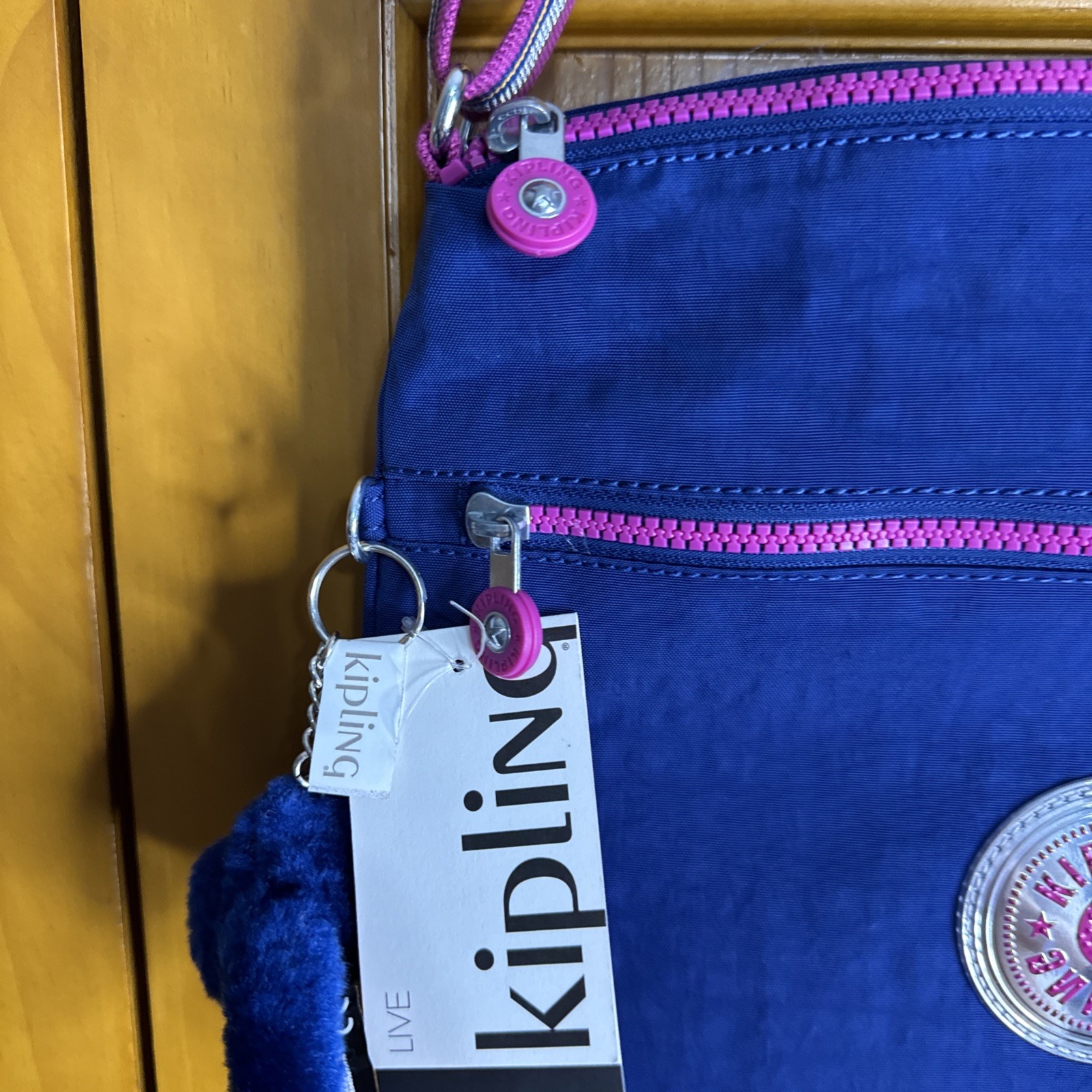 Kipling Bag Crossbody Blue Annabelle Two Compartments Medium NEW image 5