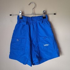 Aftco Boy's Blue Fishing Cargo Shorts; Size 20
