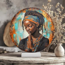 Round Aluminum Metal Sign for Dining Room Kitchen Bar 8X8Inch