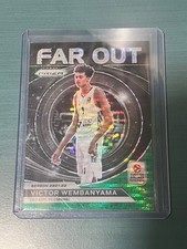 2023-24 Prizm Euroleague Victor Wembanyama Far Out Green Pulsar #2/25