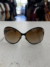 VERSACE Black Oversize Oval Wrap Sunglasses Italy MOD.2098 1009/13 63-14-120