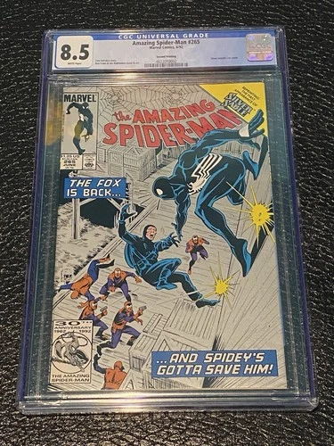 The Amazing Spider-Man #265 CGC 8.5 Key 1st Silver Sable Marvel Comics (1992)