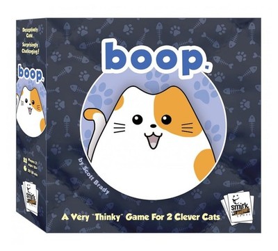 Smirk & Dagger BOOP: Adorable 2 Player Strategy Board Game, with 32 Cat and Kitt