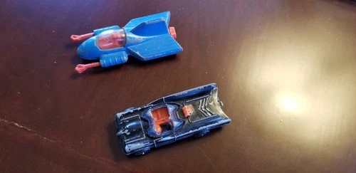 Vintage Corgi CARS 1979 Supermobile Diecast & 1976 Batmobile Junior