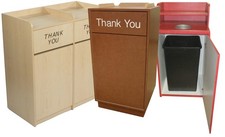 Atlanta Booth  Chair R100L Cabinet Style Trash Receptacle