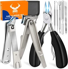 2026 Toenail Clippers for Men Women Seniors Thick Toenails, 8-In-1 Heavy Duty Lo