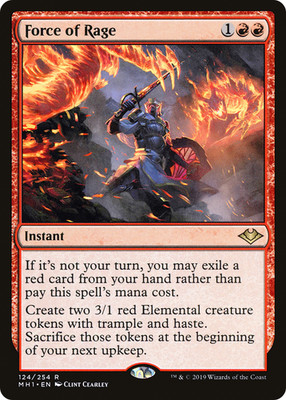 MTG - Force of Rage - Modern Horizons - NM - EN - NonFoil