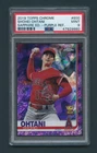 2019 Topps Chrome Shohei Ohtani Purple Sapphire Refractor Rookie Cup /10 PSA 9