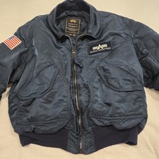 Alpha Industries Flyers Blue Jacket CWU-45P XL Made In USA