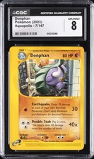 2003 POKEMON AQUAPOLIS #7/147 DONPHAN CGC 8 on eBay