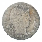 BETTER 1901-O Liberty Barber 90% Silver US Quarter *068