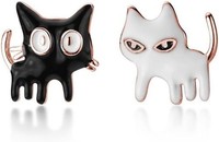 925 Sterling Silber Katzen Ohrstecker Damen Teen MäDchen Haustier Katze Ohrringe