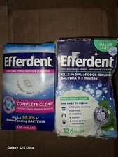 2 Efferdent Retainer Cleaning Tablets, Denture Cleaning Tablets - 126 Tablets ea