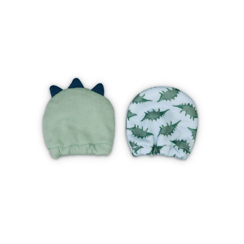 Carter's Child of Mine Bebé Niño Infante Dino Mitones Paquete de 2 Talla Recién Nacido Foto 3 de 4